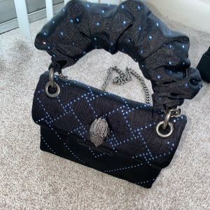 Black Rhinestone KURT GEIGER crossbody bag